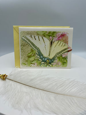 Yellow Swallow Tail Butterfly Photo Card