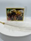 Gold Matted Bumble Bee Photo Card