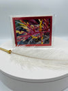 Red Metallic Matted Canna Lily Photo Card