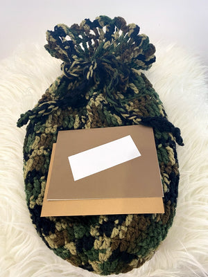 Camo Gift Bag W/Drawstring