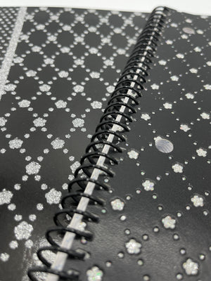 Black Blingy Notebooks & Folder