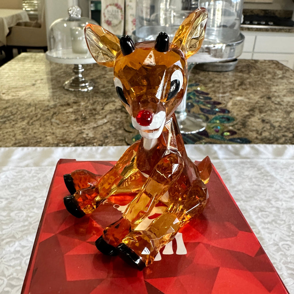 Resin Crystalline Rudolph the Red-Nosed Reindeer - (Seasonal Item)