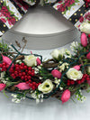 Light Up Floral Grapevine Wreath