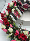 Light Up Floral Grapevine Wreath