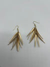 Gold Draping Flip Style Earrings