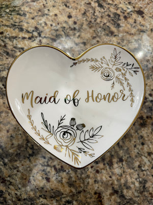 Ceramic Maid of Honor Plate