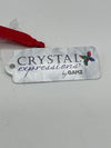 Crystal Expressions Silver Heart w/ Red Rhinestones Ornament